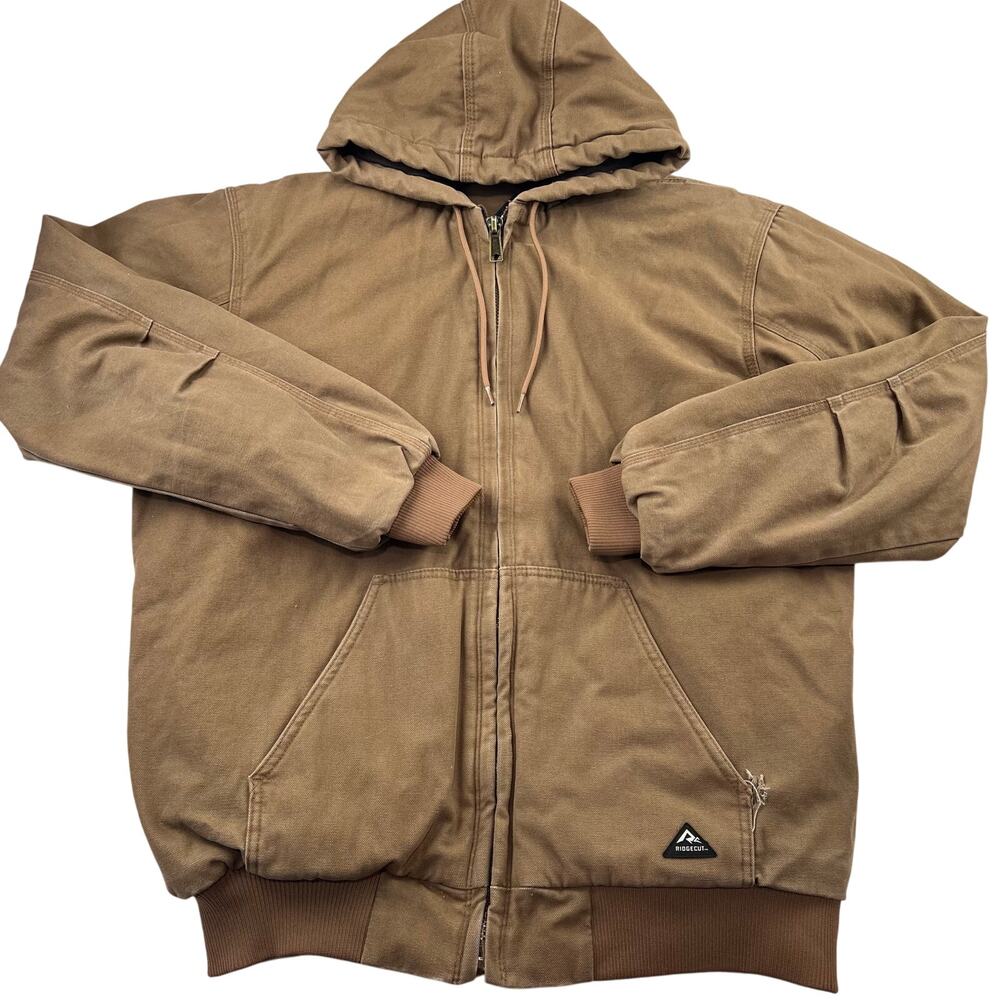 Ridgecut Men's Toughwear Super-Duty Sanded Duck Hooded Jacket men’s size XLT